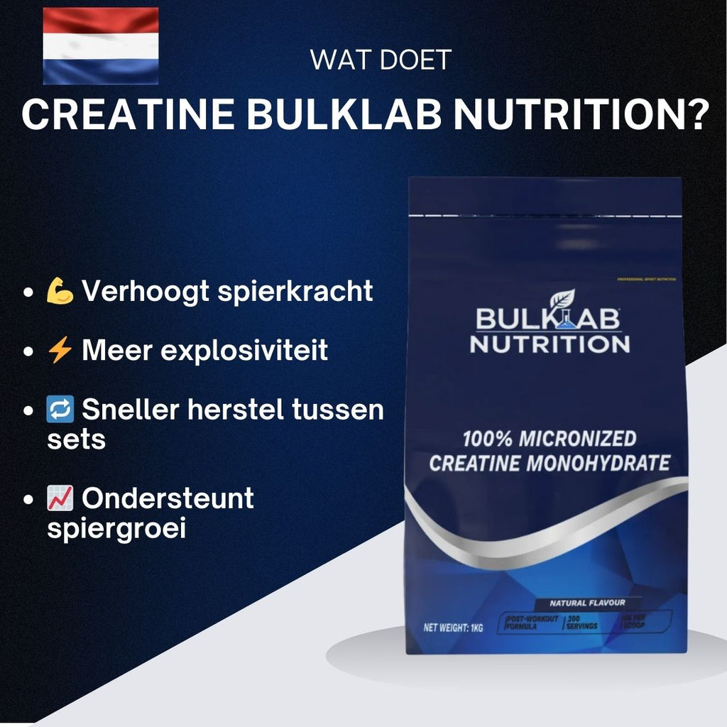 Créatine monohydraat 100 % micronisée - BulkLab Nutrition