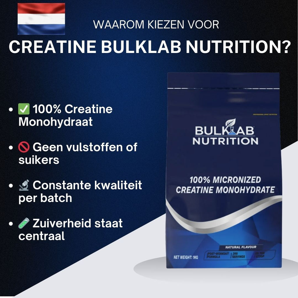 Créatine monohydraat 100 % micronisée - BulkLab Nutrition