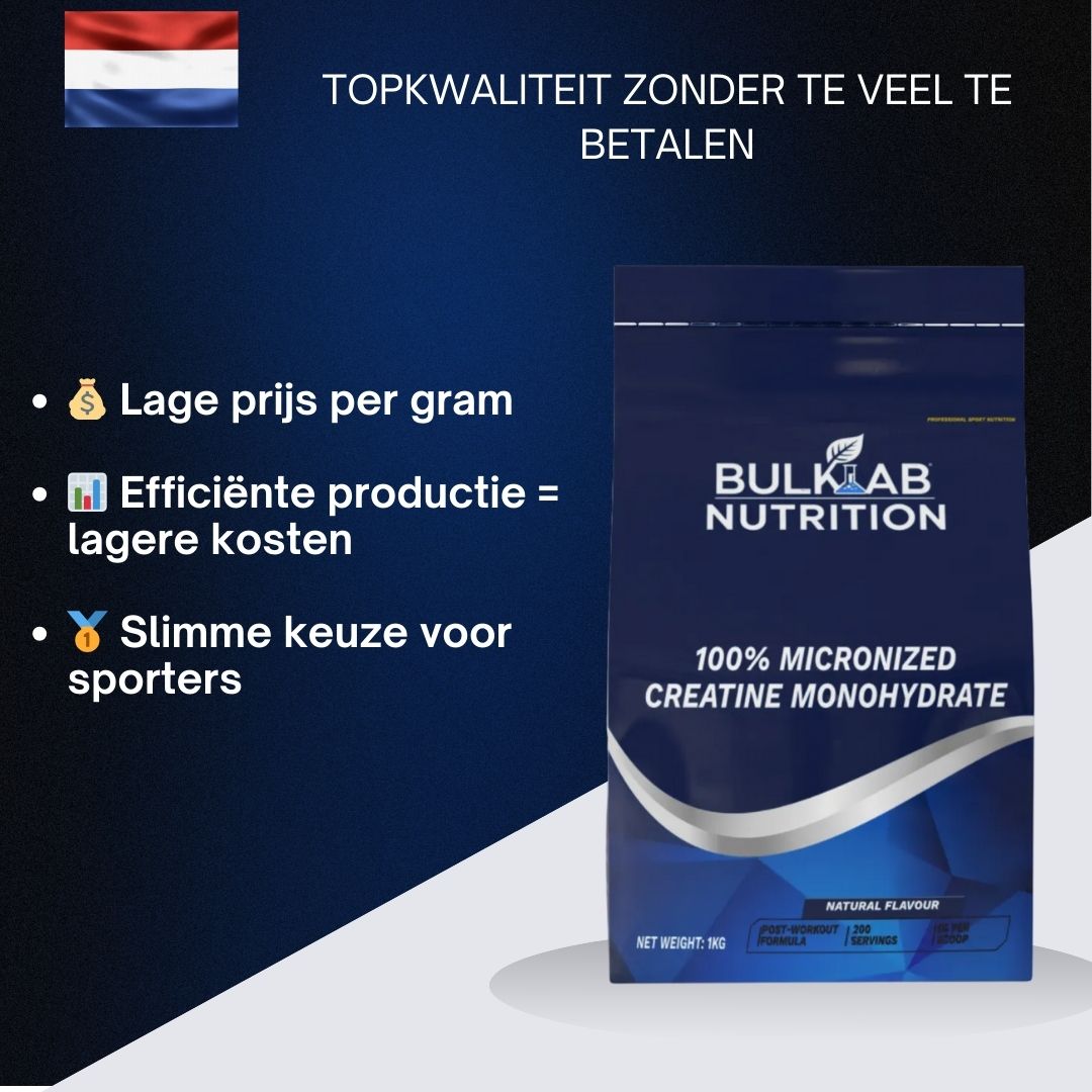 Créatine monohydraat 100 % micronisée - BulkLab Nutrition