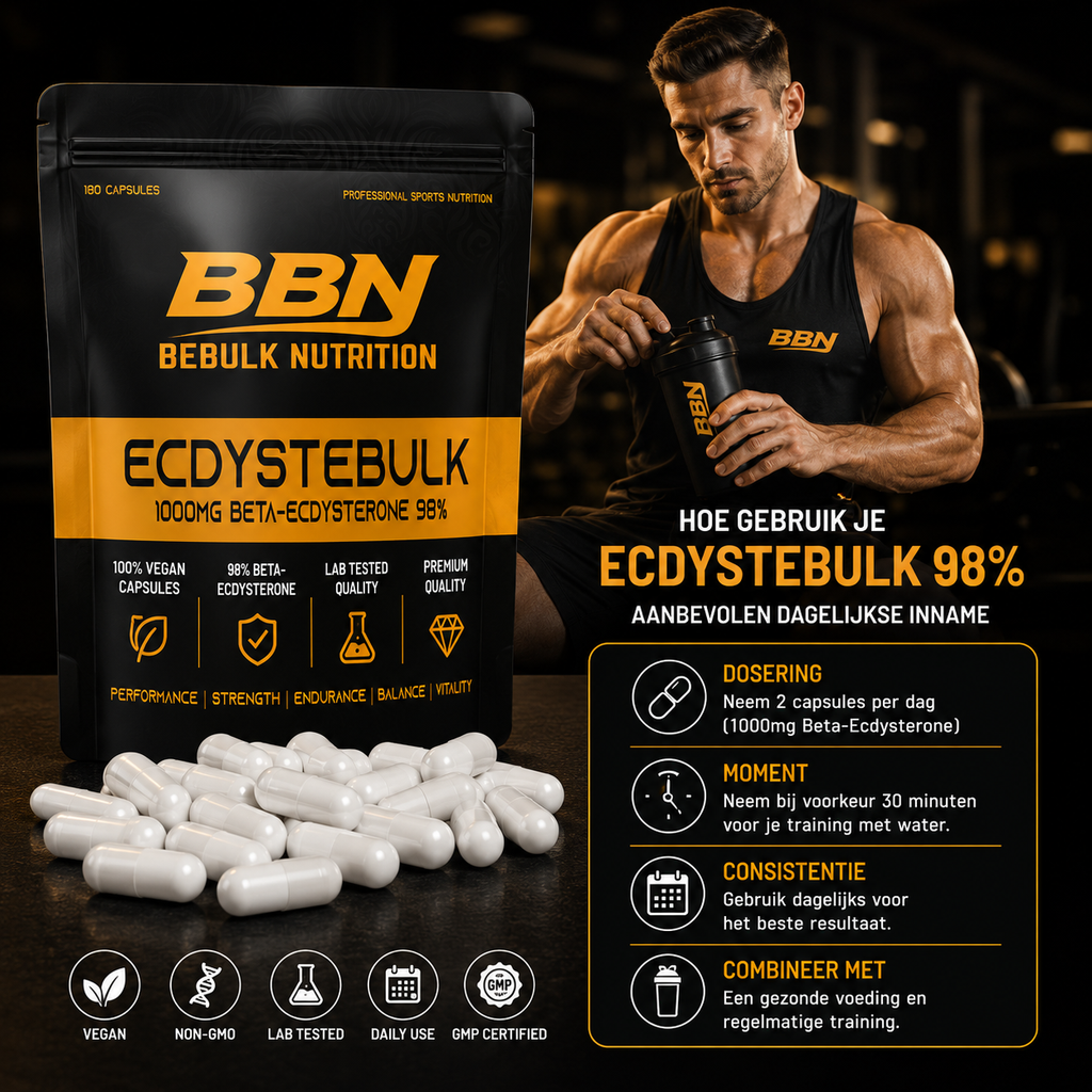 Ecdystebulk - Beta-Ecdysterone 98% - Capsules - BeBulk Nutrition