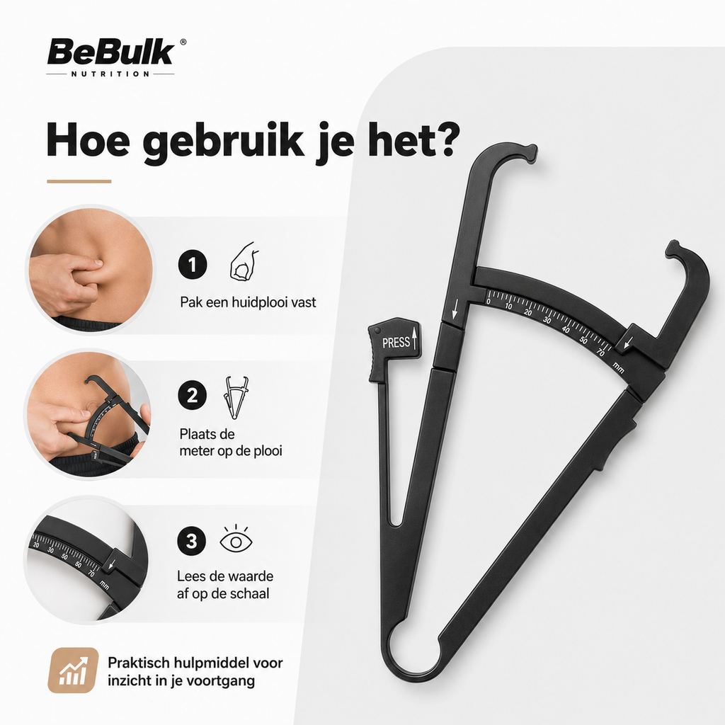 Pince à graisse - Vetmeter - Compteur de pourcentage vétérinaire - BeBulk Nutrition