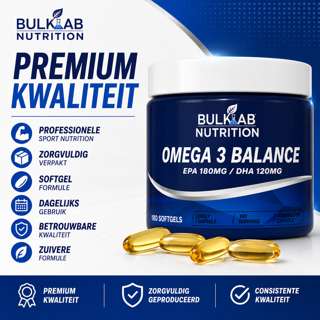 Omega 3 Balance EPA 180mg / DHA 120mg – BulkLab Nutrition