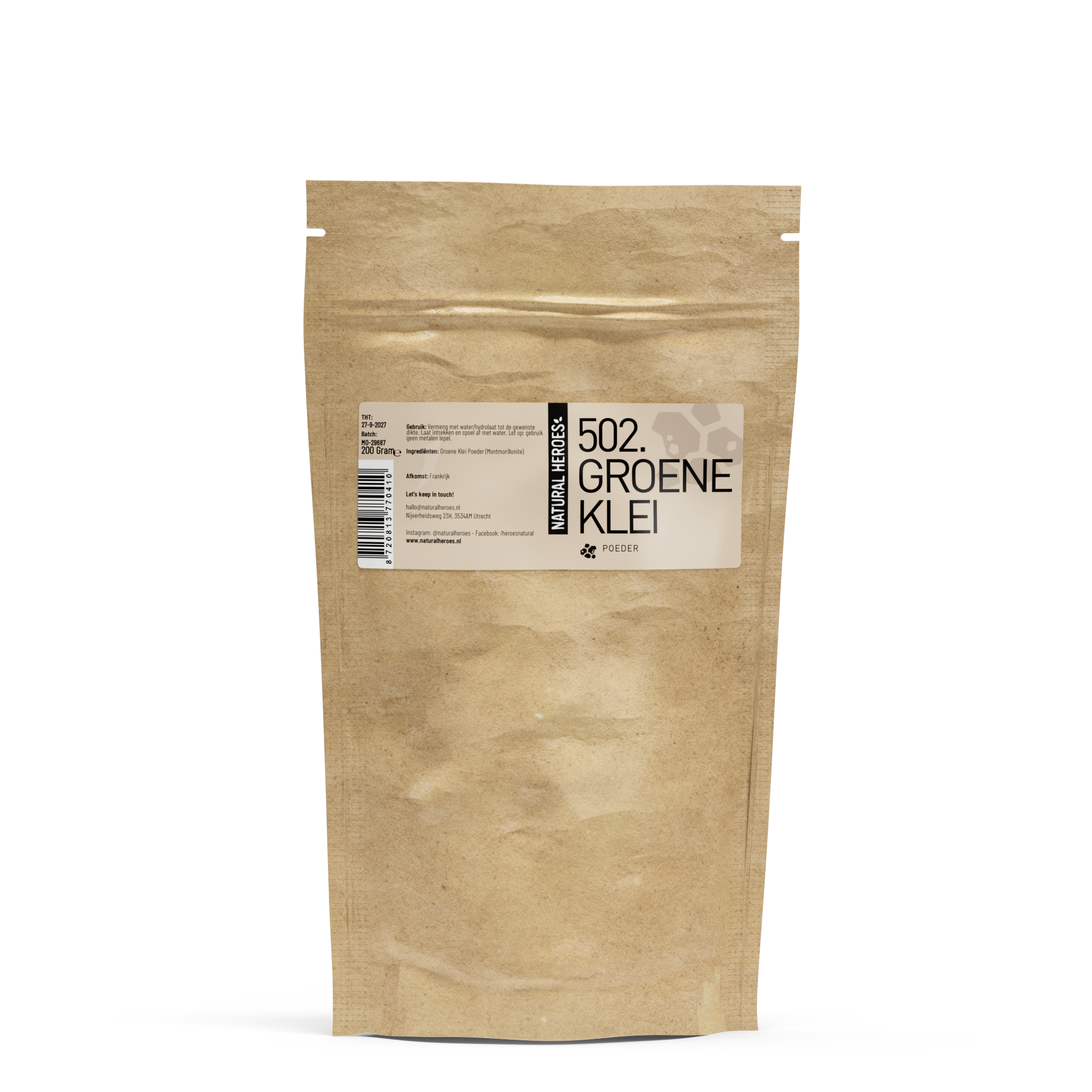 Poudre d’argile verte française