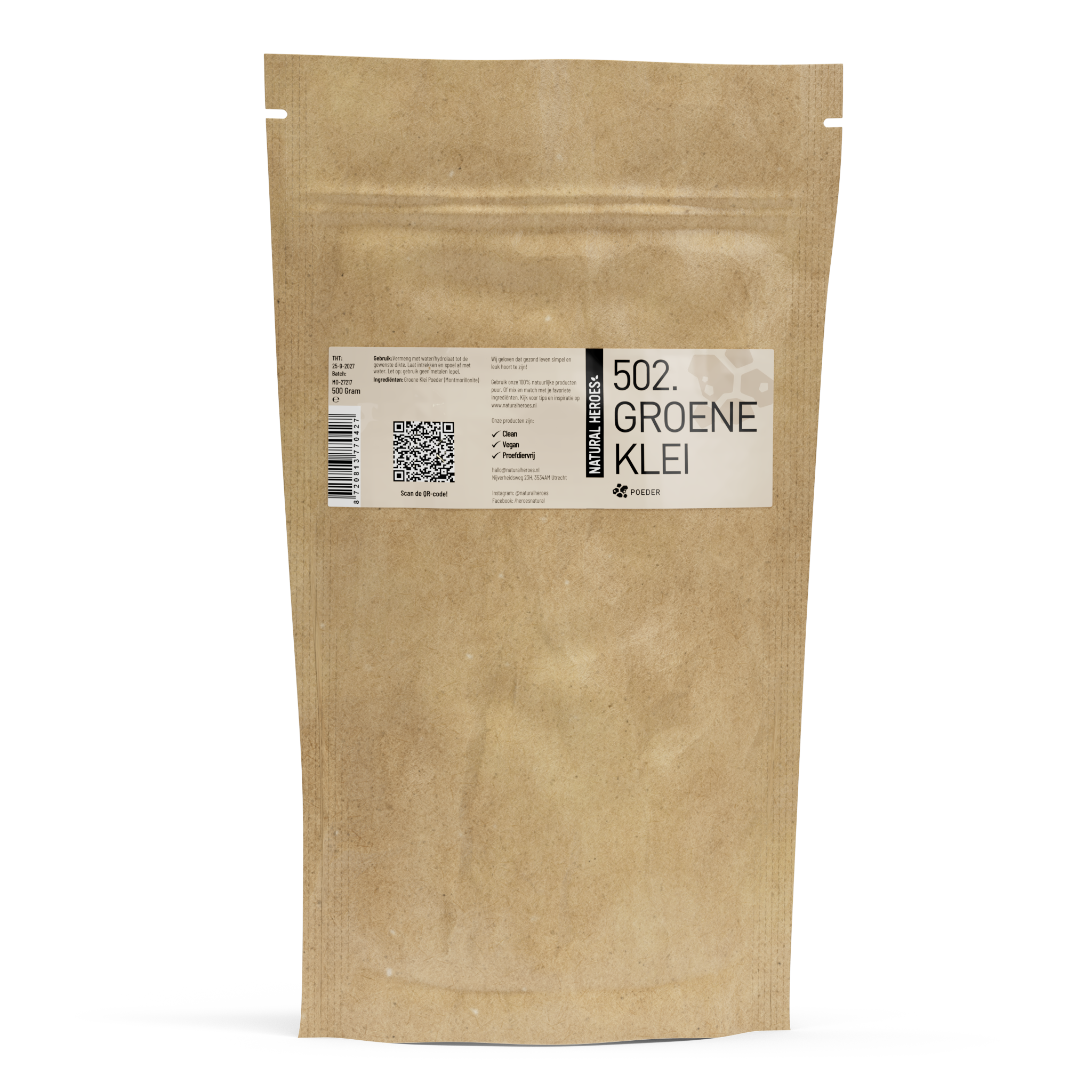 Poudre d’argile verte française
