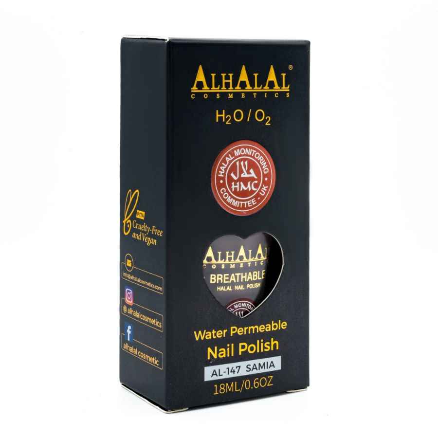 AL-147 SAMIA DOORZICHTIG BRUINE NAGELLAK - Halal Cosmetica
