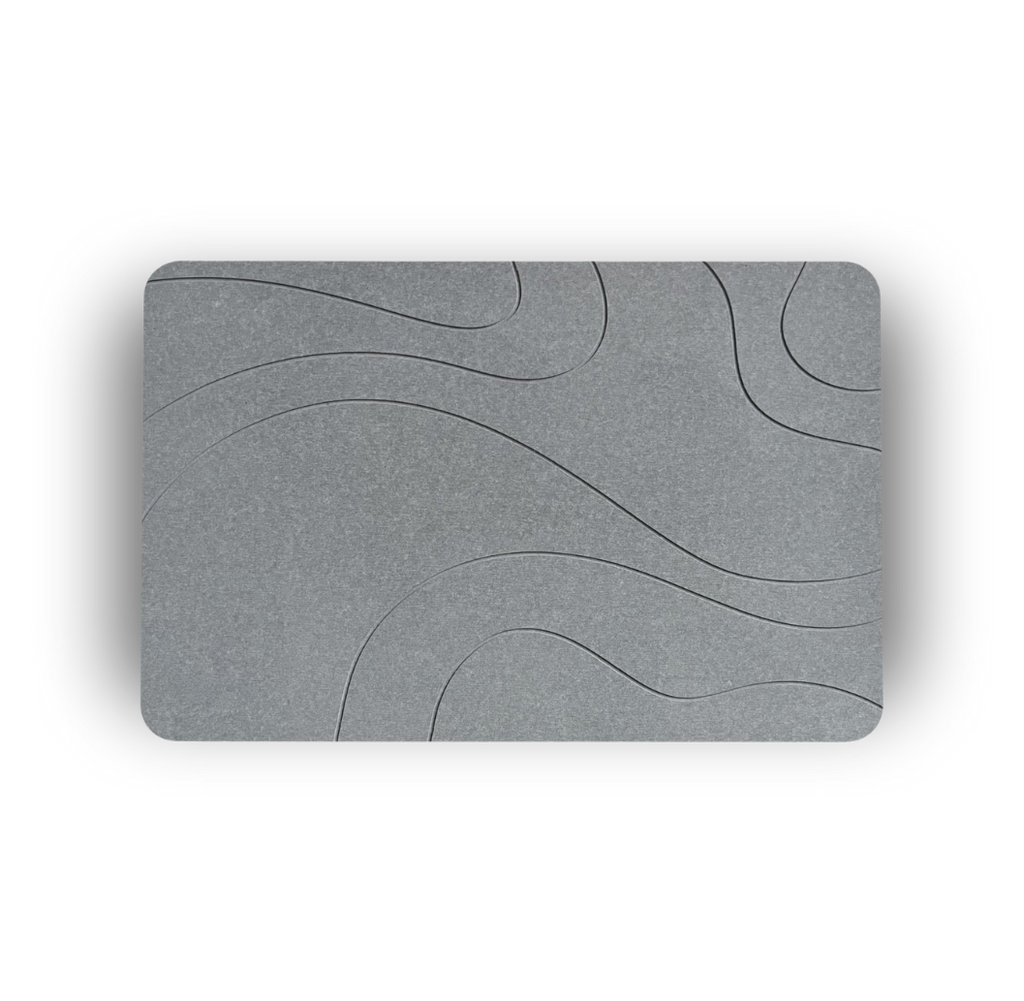 XL Diatoom Steen Badmat - Natuurlijk Sneldrogend - Hygiënisch - Anti Schimmel en Stijlvol 75x45cm