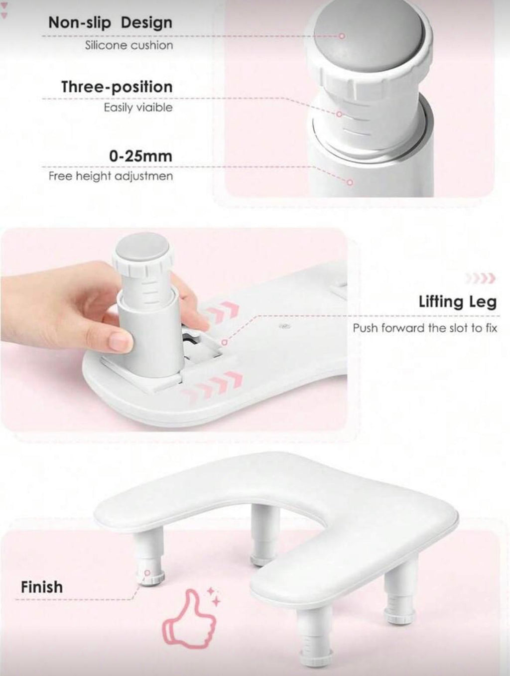 Armleuningskussen | U-vormig & in hoogte verstelbaar| Voor manicure