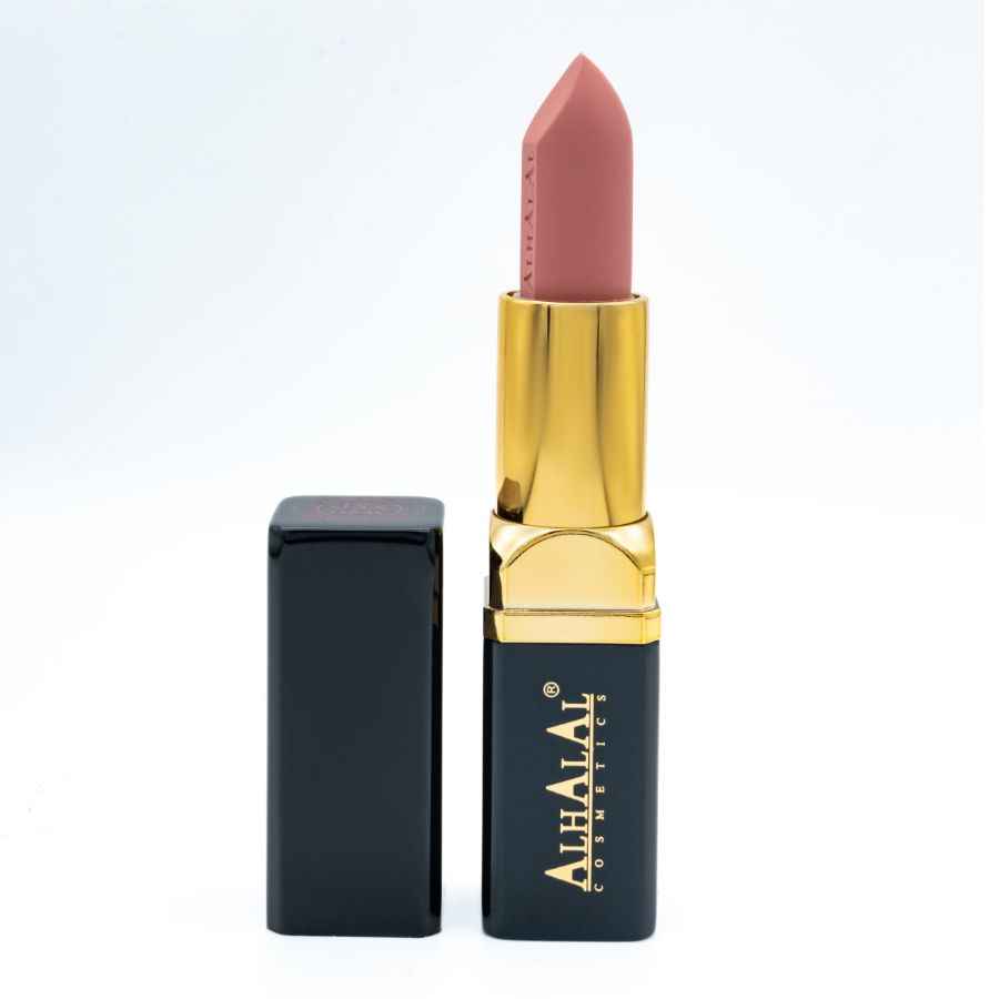Alhalal Cosmetics Velvet Lipstick de couleur rose pour un rouge à lèvres rose doux et éclatant