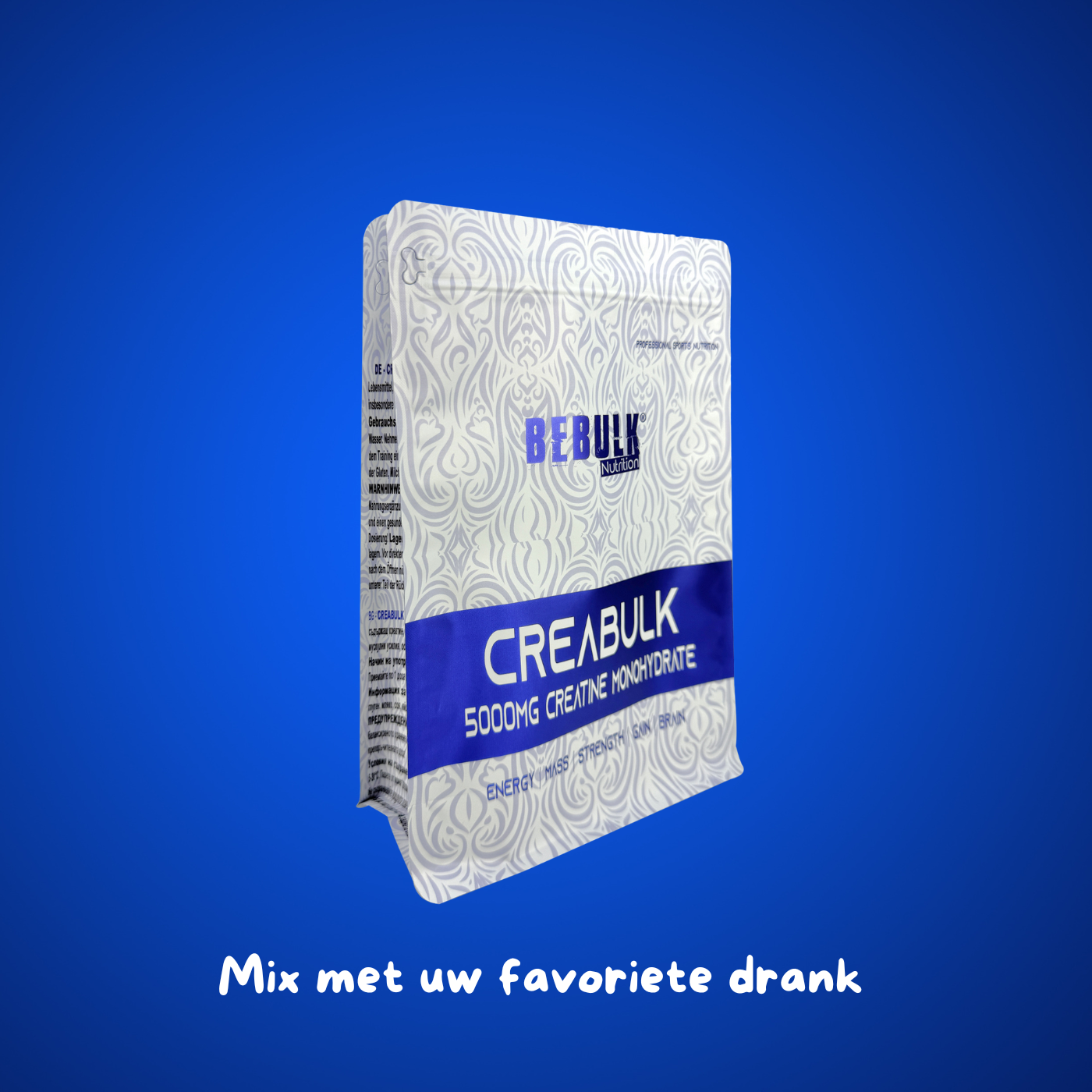 CreaBulk - 100 % créatine monohydraat - BeBulk Nutrition