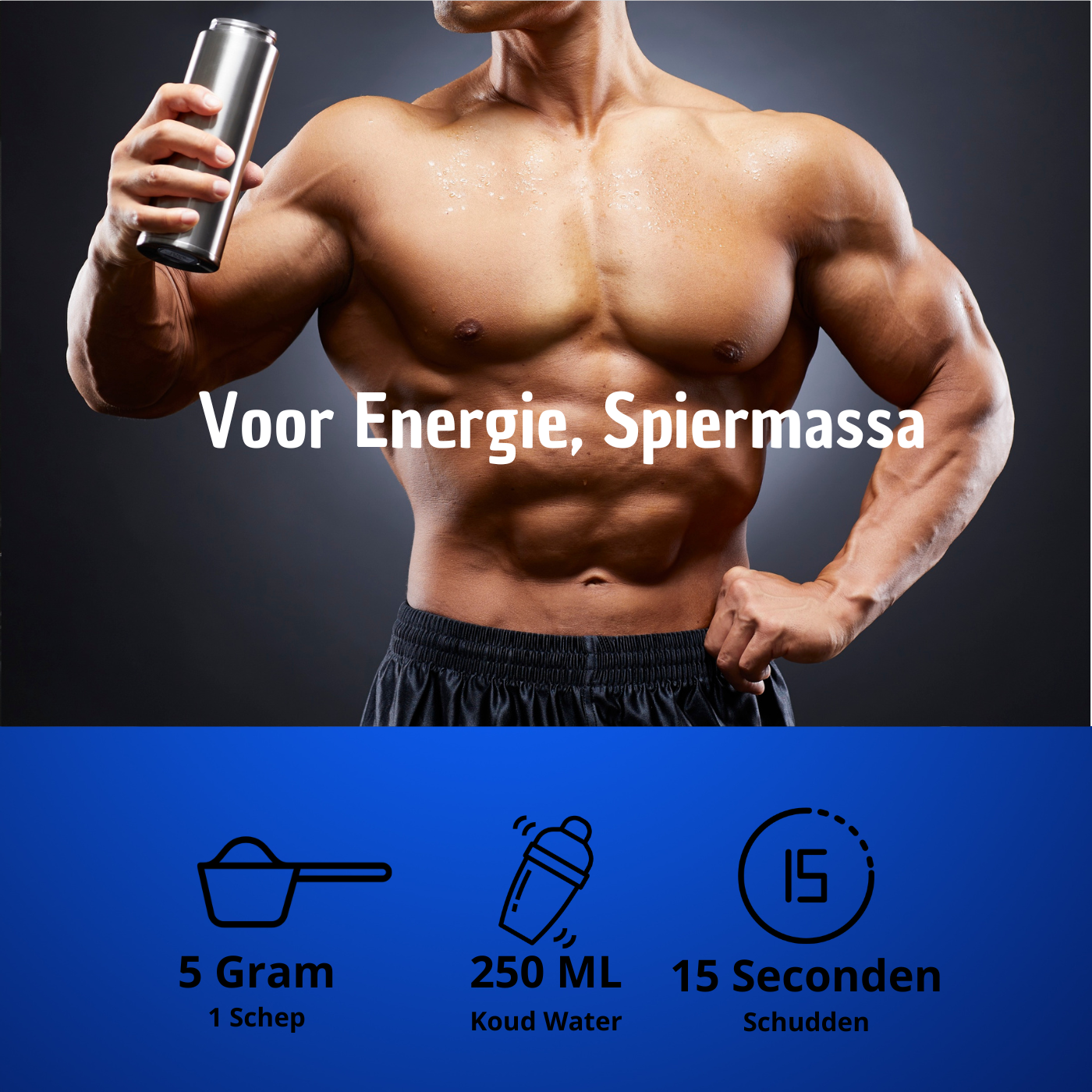 CreaBulk - 100 % créatine monohydraat - BeBulk Nutrition