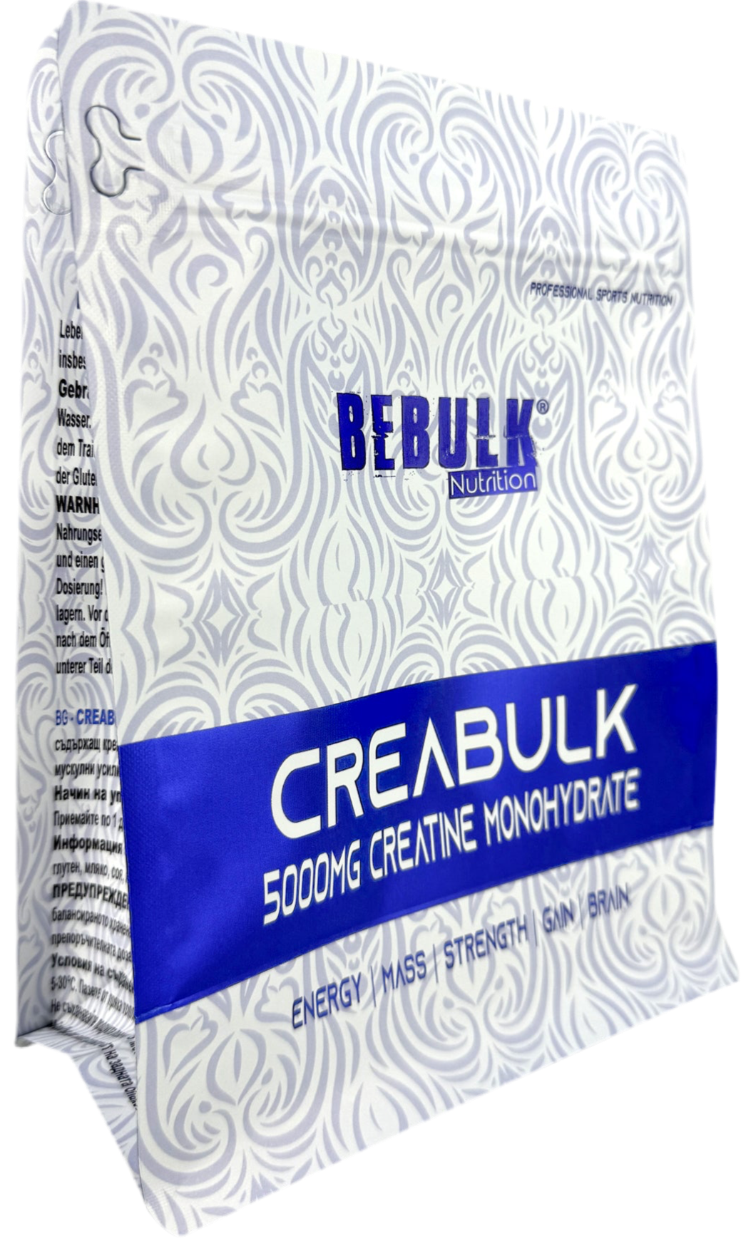 CreaBulk - 100 % créatine monohydraat - BeBulk Nutrition