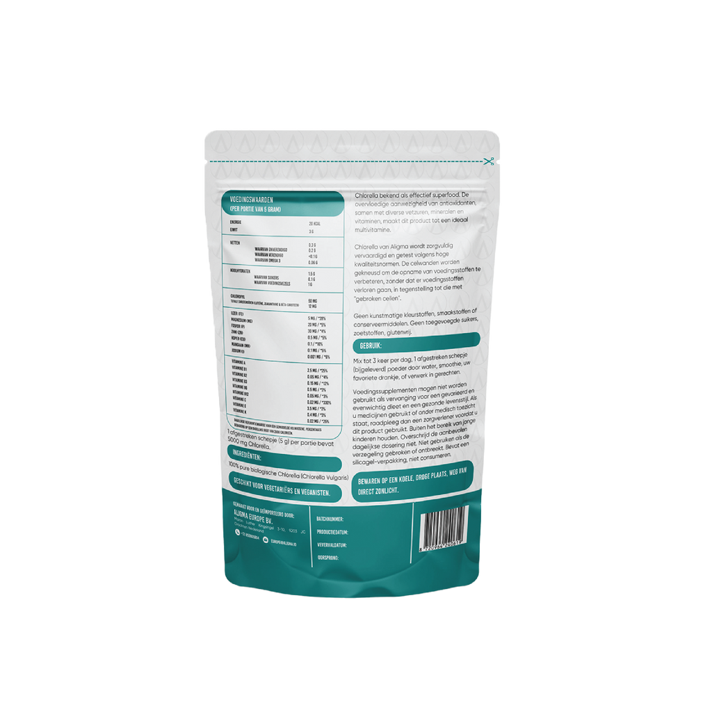 Biologische Chlorella poeder voor dieren 250 gram