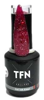 TFN Gel Lak Nr. 121 Rood/Roze met Glitter - Professionele Kwaliteit