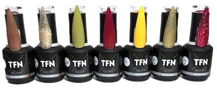 TFN Gel Lak Nr. 121 Rood/Roze met Glitter - Professionele Kwaliteit