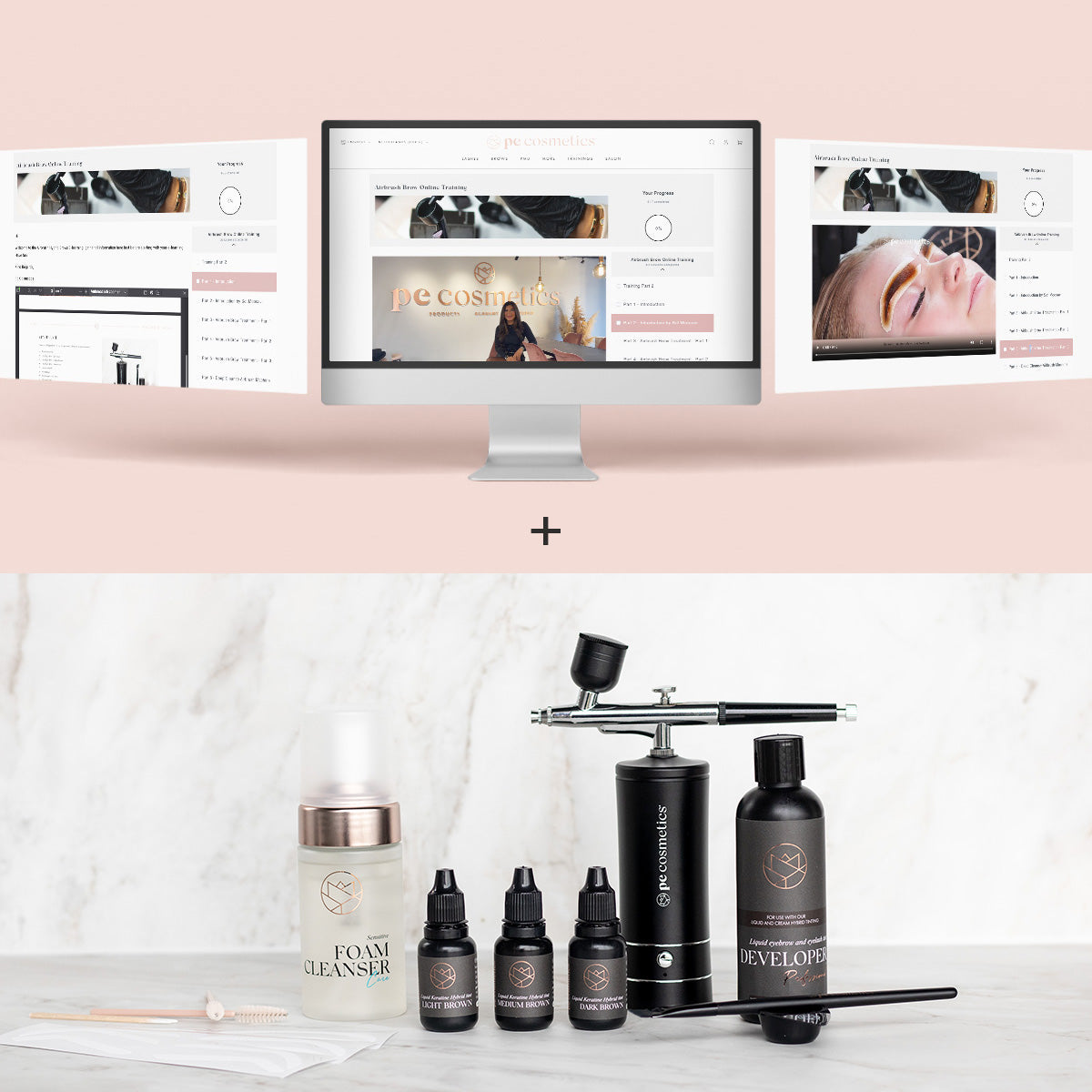 Airbrush Brow Online Training + Starterkit (different languages)