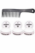 Abzehk Hair Styling black Gel wax 3 Stuks + Gratis Styling Kam